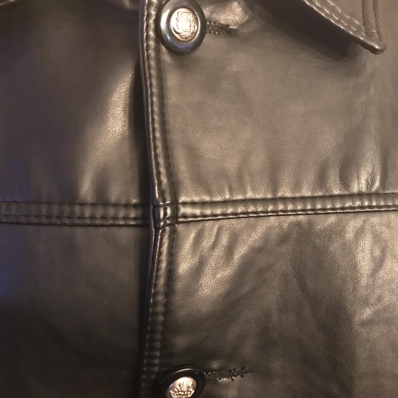 Versace | Jackets & Coats | Gianni Versace Hand Made In Italy Leather ...